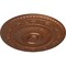 Ekena Millwork Neuveau Ceiling Medallion (Fits Canopies up to 6 3/8"), Hnd-Painted Polished Copper, 24 1/4"OD x 2"P CM24NAPOS - alternate 2